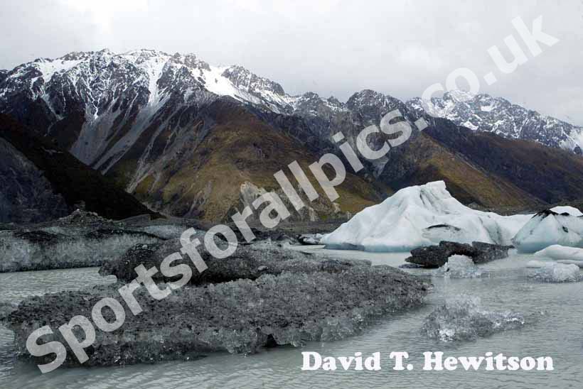 Meuller Glacier, Mount Cook, New Zealand.